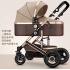 Reclining and foldable lightweight stroller with shock absorption, suitable for newborns and babies Reclining and foldable lightweight stroller with shock absorption, suitable for newborns and babies